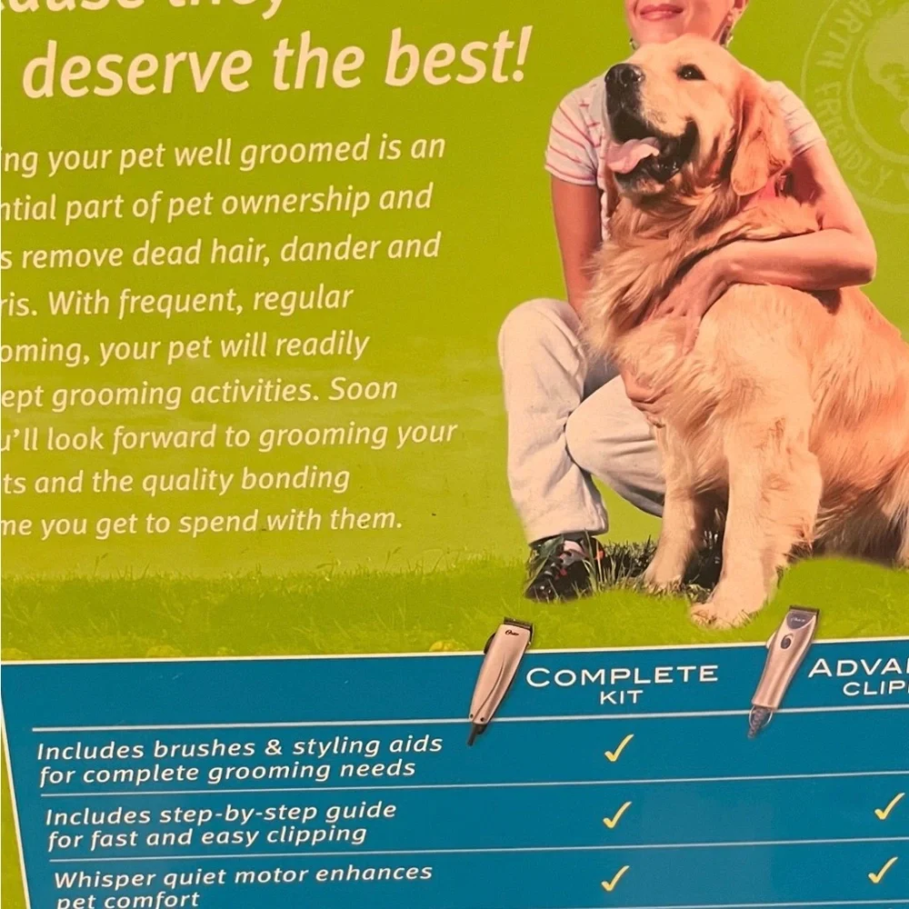 Oster Healthy and Clean complete styling kit for dogs.🐶🐶New without tags.
